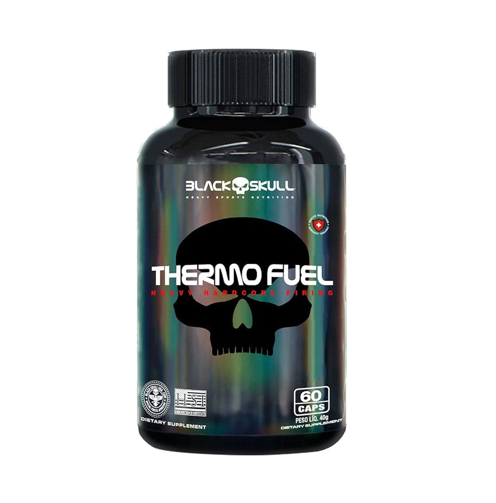 Thermo Fuel 60 Capsulas - Black Skull Sabor Sem sabor