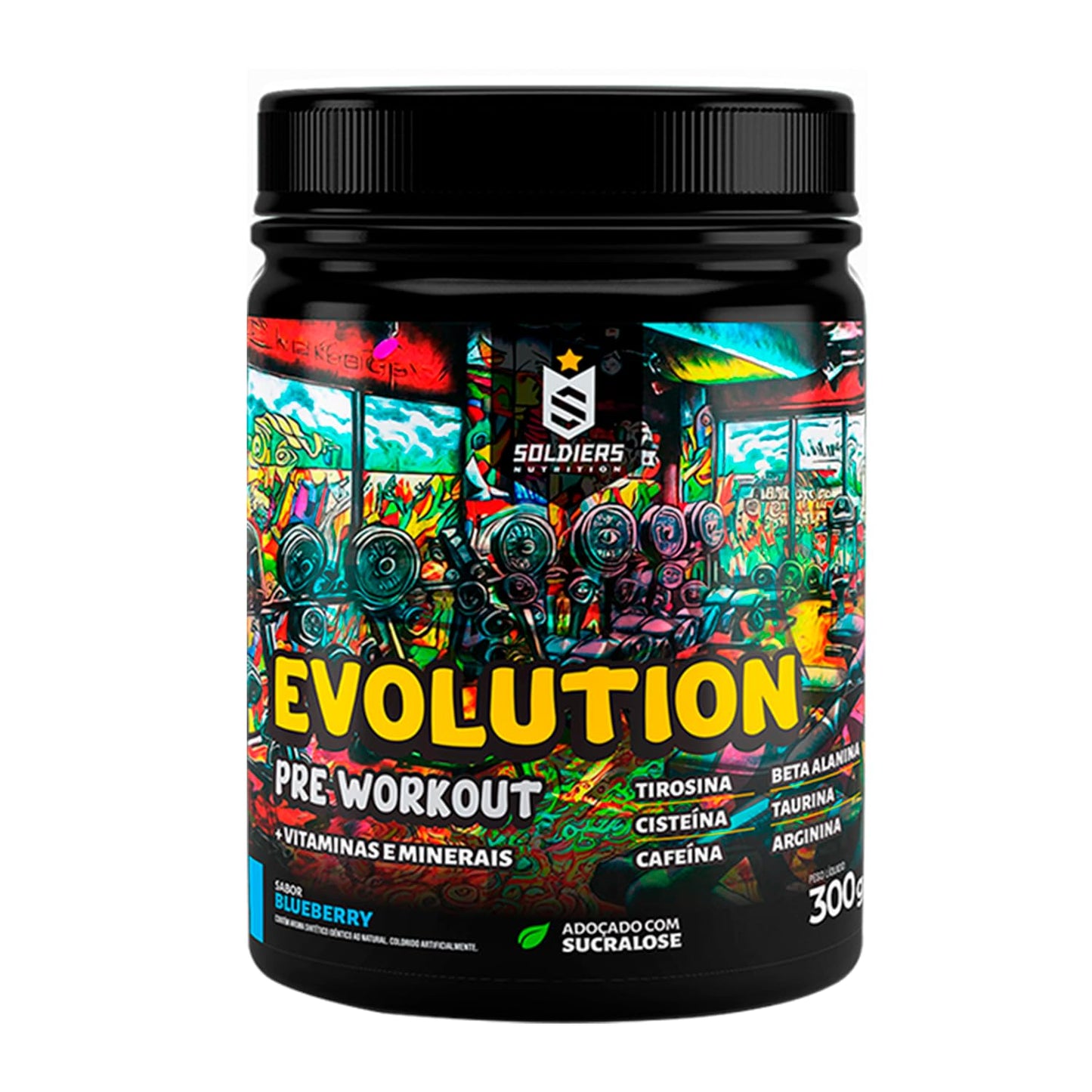 Pré-Treino Evolution Workout 300g Termogênico Soldiers Nutrition