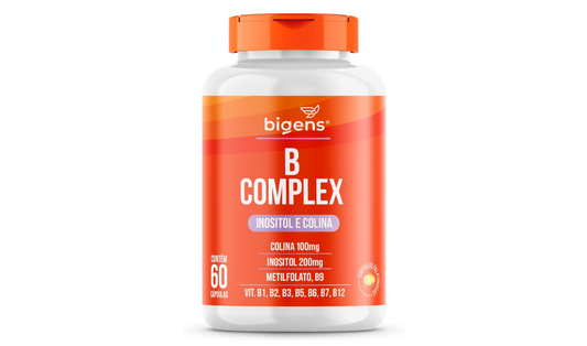 Complexo B Vegano, Apenas 1 Cápsula Ao Dia, Total 60 Cápsulas, Até 500% Idr, Bigens