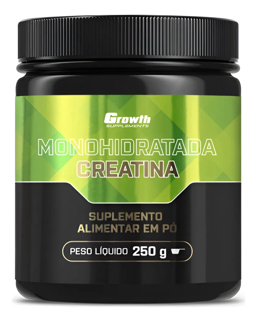 Creatina Monohidratada Growth Supplements 250g Sem sabor em Pó
