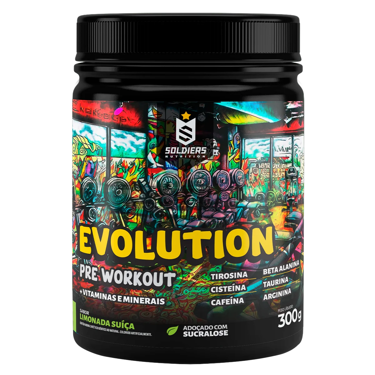 Pré-Treino Evolution Workout 300g Termogênico Soldiers Nutrition